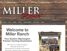 Tablet Screenshot of millerranch.com